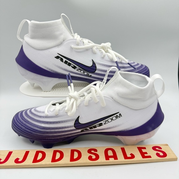 Nike Air Zoom Vapor Pro 1 Football Cleats White Purple HM8850-101 Men’s Sz 8